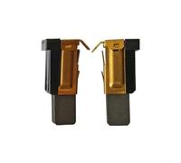 Jeu de balais de carbone pour scie circulaire Bosch GKS65 - 2610925372 - Accessoires de rechange - Brosses en plastique carbone noir et doré - Installation facile - Efficacité du moteur améliorée et