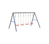Jeu de balançoire d'extérieur avec 4 balançoires, ,balançoire pour enfants