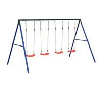Jeu de balançoire d'extérieur avec 4 balançoires, vidaXL ,balançoire pour enfants Bleu G