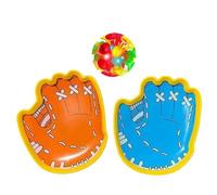 Jeu de Balle Collante Attrape | Set de Jeu avec LEDs pour Été Et Extérieur,Activités en Plein Air avec Gants pour Adultes Ados Jardin Parc École