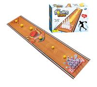 Jeu De Balle De Table - Tapis Interactif à Triple,Set de Bowling de Table Complet - pour Adolescents Amis Camarades De Classe Salon Dortoir Appartement Fête Salle De Classe