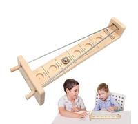 Jeu de Balle et de Tige, Jeu de Tige d'équilibre | Jeu de roulement de Boule en Bois | Jeu d'équilibre à roulement de Balle pour Adultes, Jeu éducatif pour Attraper la Lune, pour de Plus de 3 Ans