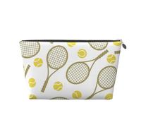 Jeu de Balle Tennis, Trousse de Toilette Trousse de Maquillage Sac à cosmétiques Trousse de Toilette de Voyage Portable