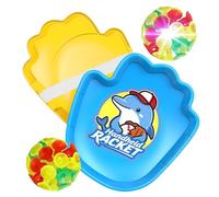 Jeu de Balles Collantes Attrape et Lance,Jouet de Lancer Extérieur - Set de Jeu avec Balle Lumineuse Collante et Accessoire de Rattrapage - pour Filles Garçons Extérieur Plage Jardin Anniversaire Noël