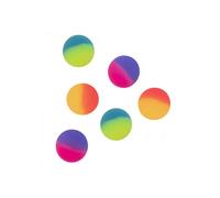 Jeu de balles rebondissantes arc-en-ciel BOLAND - Set de 6 balles en caoutchouc de 3cm pour enfants