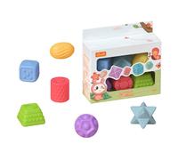 Jeu De Balles Texturées Pour Bébé, Blocs De Construction Doux, Balles Sensorielles, Anti Stress, Jouets De Bain Pour Bébé, Jouet De Bain Montessori, 6 Pièces