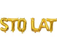 Jeu de ballons transparents Happy Birthday Gold