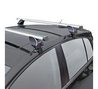 Jeu de barres de toit Twinny Load Aluminium A09 compatible avec Ford Focus/C-Max (avec points de fixation fixes) & Mazda 3