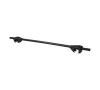 Jeu de barres de toit universelle Twinny Load Logico Key 120cm Acier noir pour voitures avec barres longitudinales d'origine ouvertes