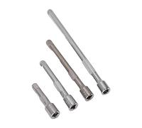 Jeu de barres d'extension de douille d'entraînement 1/4 pouces, 4 pièces, arbre Long 50mm 75mm 100mm 150mm, cliquet amélioré