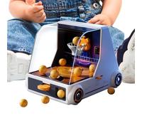 Jeu de Basket-Ball en Salle - Ensemble de Mini cerceaux de 3 Pieds, Panneau en Plastique Portable avec Ballon de Basket-Ball à Ressort et Ballon | Jeu de Table pour, Adultes, Bureau, Maison, s