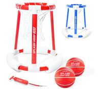 Jeu de basket-ball flottant GoSports Splash Hoop 360 avec cerceau, 2 balles et pompe