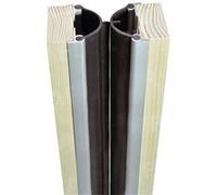 Jeu de battement complet JOURJON - H.2m 50 - Pour 2 portes 36-44 mm - 2 joints + 4 profilés alu - 260124