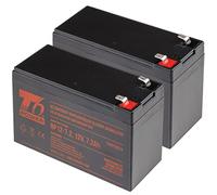 Jeu de Batteries T6 Power pour APC Back-UPS XS BX1200-CN, VRLA, 12 V