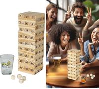 Jeu de bière Fun Construction d'une tour Défi adultes Jeu de carnaval Défi esprit d'équipe Activité de groupe Équilibre Dextérité, Couleur : Multicolore