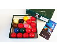 Jeu de billes Aramith Snooker (10 rouges) 38mm pour petites tables