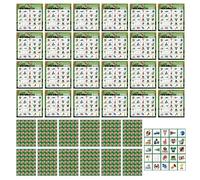 Jeu de bingo de football, cartes de bingo de football - Carte de jeu de société pour 24 joueurs | Carte de jeu de bingo de football, jeu de défi sur le thème du football, jeu familial pour