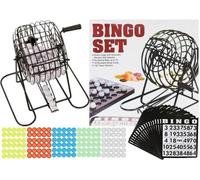 Jeu de bingo en métal, cartes réutilisables, machine à loterie