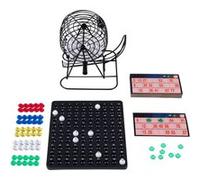 Jeu de Bingo/Lotto 90 Boules avec Mélangeur en Métal - Set Complet