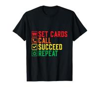 Jeu De Bingo Set Cards Call Succeed Repeat Bingo T-Shirt