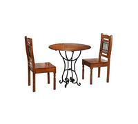 Vidaxl Jeu De Bistro 3 Pcs Bois D'acacia Massif Et Finition En Sesham