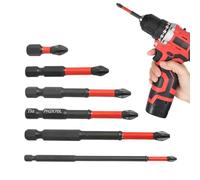 Jeu De Bit De Tournevis - SET De BIT Magnétique De 6 Pièces | Porte D'extension De Perceuse Magnétique En Acier | Acier En Alliage Pour Support De Bit D'extension | Bits De Forage Long Anti-sl