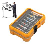 Jeu de Bits Magnétiques - 50 Pièces Outil En Acier Magnétique Avec Boîte De Rangement - Jeu de Mèches pour Perçage et Vissage - Pour Briques, Ciment, Bois, Carrelage, Métal,