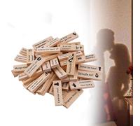 Jeu de blocs à empiler super coquins, 48 pièces en bois, pour la Saint-Valentin, activité de couple et idée de rendez-vous galant pour adultes, en français