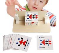 Jeu de Blocs à Visage Changeant | Cube Géométrique à Symétrie Miroir | Jeu de Construction Éducatif pour Interaction Parent-Enfant avec Entraînement Logique