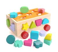 Jeu De Blocs De Construction En Bois, Jouet De Tri, Pour Le Développement Du Cerveau Des Bébés, Cadeau Éducatif Préscolaire Pour Les Tout-Petits