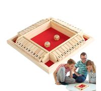 Jeu de boîte verrouillée - Bois | Jeux de dés Shut The Box Jeu avec Plateau à Chiffres inclinable, stratégie et calcul, Famille et, Jeux de Bar, de société 2-4 Joueurs | Maison,