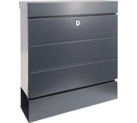 Jeu de boîtes aux lettres NewYork 850 ANT hauteur 405 mm largeur 364 mm profondeur 110 mm acier galvanisé anthracite DIN C4