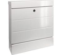 Jeu de boîtes aux lettres NewYork 850 W hauteur 405 mm largeur 364 mm profondeur 110 mm blanc acier galvanisé DIN C4