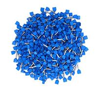 Jeu de bornes de fil à virole isolées, 1000 pièces pour connecteurs d'extrémité de cordon 2 x 0,75 mm AWG 2 x 20, bornes à sertir en cuivre compatibles avec TE7508 pour machines