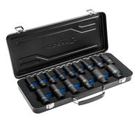 Jeu de bouchons à chocs 1/2, 15 pièces, CrMo, long HT4R049