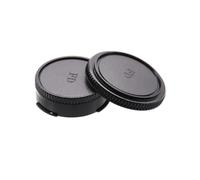 Jeu de Bouchons arrière, Compatible avec Canon, Monture FD | Jeu de bouchon de boîtier et cache arrière d’objectif, anti-poussière, plastique, noir(Rear Lens Cap)