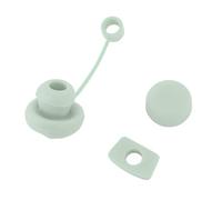 Jeu de Bouchons de Paille en Silicone Réutilisables, Couvercle Anti-Fuite et Anti-poussière pour Bouchon de Trou de Bouteille, Pratique pour Les Activités de Plein Air (Menthe