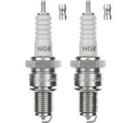 Jeu de bougies d'allumage NGK 2x BP7ES Bougie d'allumage, 19,0mm filetage long Ø 14,0mm Hex 20,8mm, écart entre les électrodes 0,85mm, indice thermique 7, 2412 / 3355