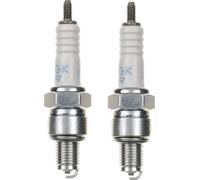 Jeu de bougies d'allumage NGK 2x CR6HS bougie d'allumage antiparasitée, 12,7mm filet court Ø 10,0mm Hex 16,0mm, distance entre les électrodes 0,75mm, valeur thermique 6, 4042 / 7023