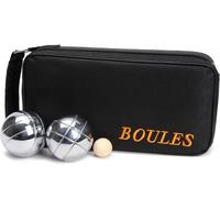 Jeu de boules - 8 boules dans un sac zip noir