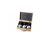 Engelhart Jeu de boules de luxe – 6 boules – Coffret en bois – 720 g (Mixte)