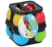 Jeu de Boules en Plastique - Set de Pétanque Extérieur Jardin/Plage - 9 Pièces