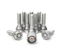Jeu de Boulons de roue H&R conique avec col mobile M14x1.25 - Longueur 28mm - 10 pièces (p.e. compatible avec BMW) - antivol de roue inclus