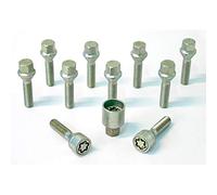 Jeu de Boulons de Roue H&R Conique M12x1.50 - Longueur 55mm - 10 pièces - antivol de Roue Inclus