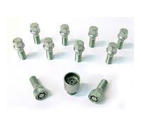 Jeu de Boulons de roue H&R conique M14x1.25 - Longueur 48mm - 10 pièces - antivol de roue inclus