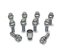 Jeu de Boulons de Roue H&R sphérique avec cône Mobile R14 M14x1.50 - Longueur 30mm - 10 pièces (p.e. Compatible avec Audi Q3, Q5) - antivol de Roue Inclus