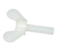 Jeu de boulons papillon en Nylon M5 M6, 50 pièces, écrous à oreilles, vis griffe, plastique isolées au pouce(M6)