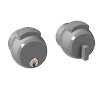 Meroni Serrature Jeu de Boutons PremiApri Nova N13NAGR, Argent/Gris