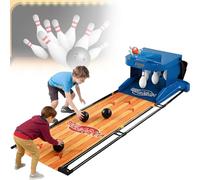 Jeu de bowling à domicile, console de bowling d'intérieur, jeu de bowling électronique avec tableau de score LED,remise à zéro automatique, effets lumineux et sonores,pour les enfants 3.5m/11ft