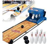 Jeu de bowling électronique,console de jeu de sports de boules de bowling d'intérieur avec tableau de bord électronique à LED,avec réinitialisation automatique,effet sonore de simulation,2m/6ft